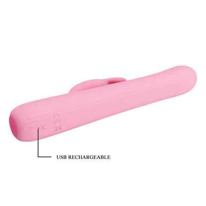 Wibrator punktu G 4 rotacje 4 wibracje Pretty Love Julian różowy USB