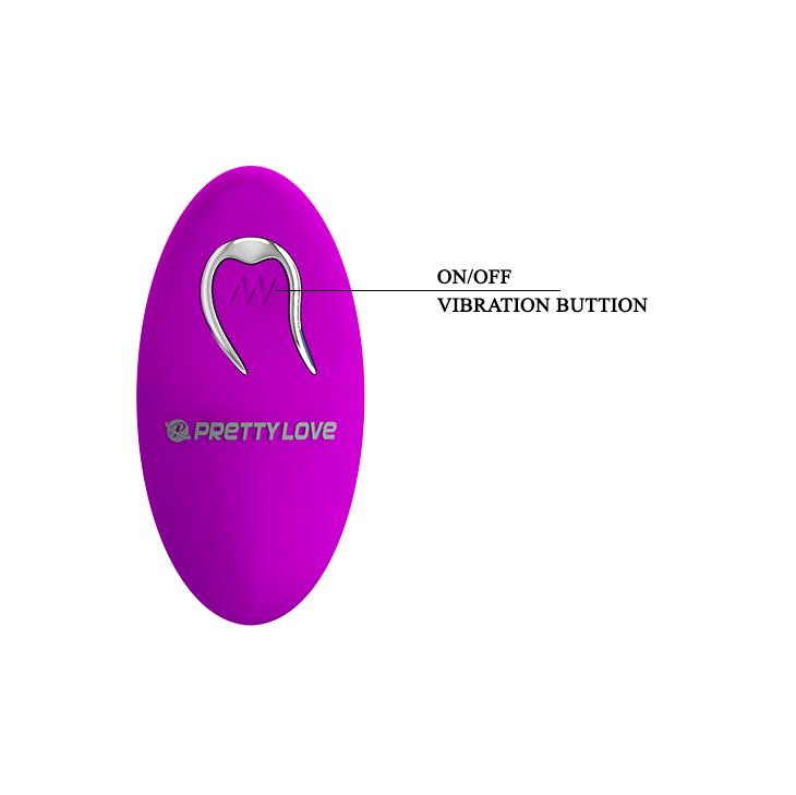 Wibrator analny silikonowy Pretty Love Heatcher 12 wibracji USB zdalny