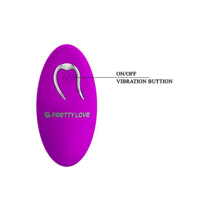 Wibrator analny silikonowy Pretty Love Heatcher 12 wibracji USB zdalny