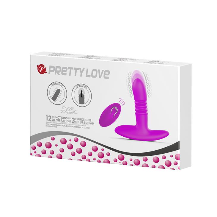 Wibrator analny silikonowy Pretty Love Heatcher 12 wibracji USB zdalny
