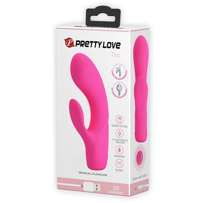 Wibrator punktu G Pretty Love TIM USB 12 funkcji z pamięcią