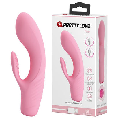Wibrator królika punktu G Pretty Love TIM USB 12 funkcji z pamięcią