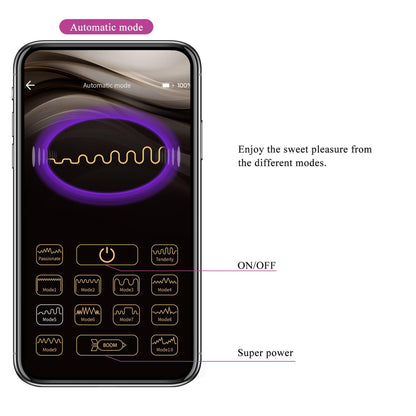 Jajko wibrujące Pretty Love Casper fioletowe 12 trybów app USB