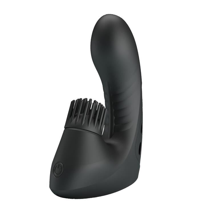 Nakładka wibrująca na palec Pretty Love silikonowa 3 wibracje 3 obroty USB