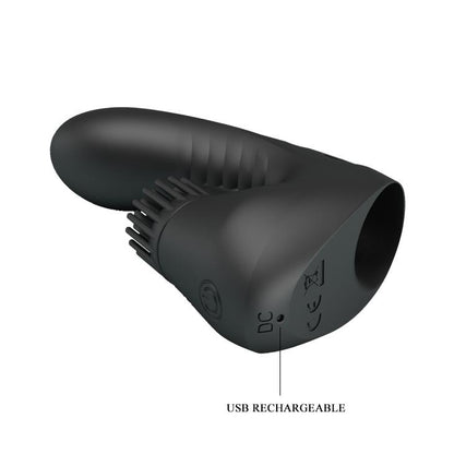 Nakładka wibrująca na palec Pretty Love silikonowa 3 wibracje 3 obroty USB