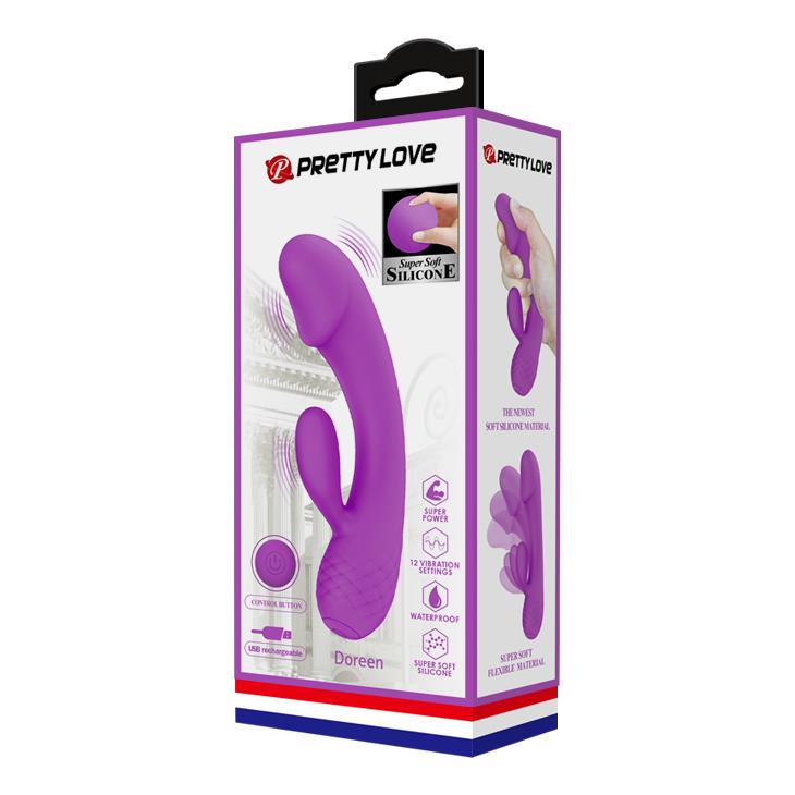 Wibrator króliczek Pretty Love Doreen punktu G 12 funkcji USB