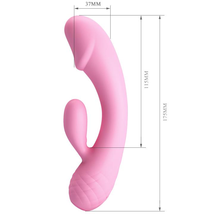 Wibrator króliczek punktu G Pretty Love RON fioletowy silikonowy 12 funkcji