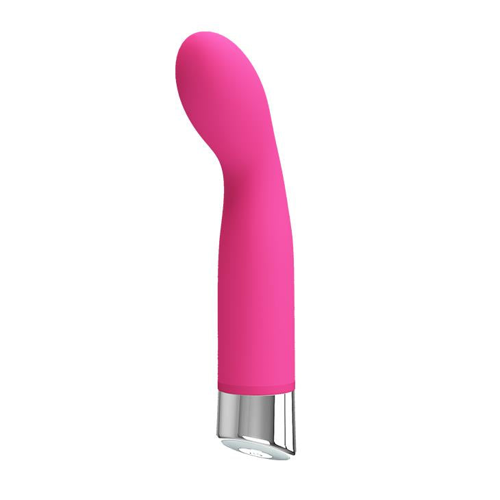 Wibrator punktu G Pretty Love John silikonowy magenta wodoodporny