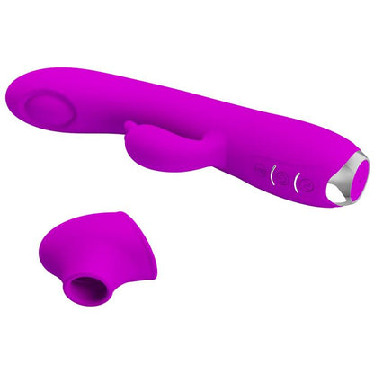 Wibrator króliczek pulsujący silikonowy Pretty Love Regina fioletowy USB