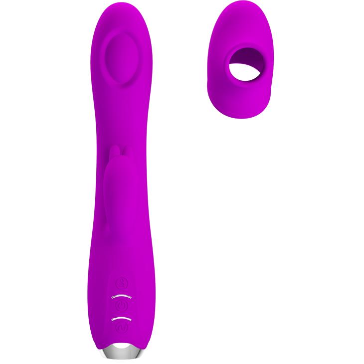 Wibrator króliczek pulsujący silikonowy Pretty Love Regina fioletowy USB