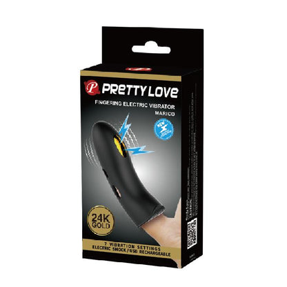 Nakładka na palec Pretty Love Marico elektrostymulacyjna czarna USB 10,5 cm