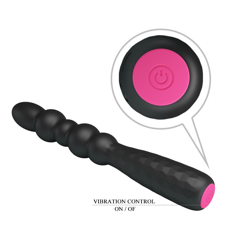 Wibrator punktu G Pretty Love Monroe 12 funkcji silikonowy czarny USB
