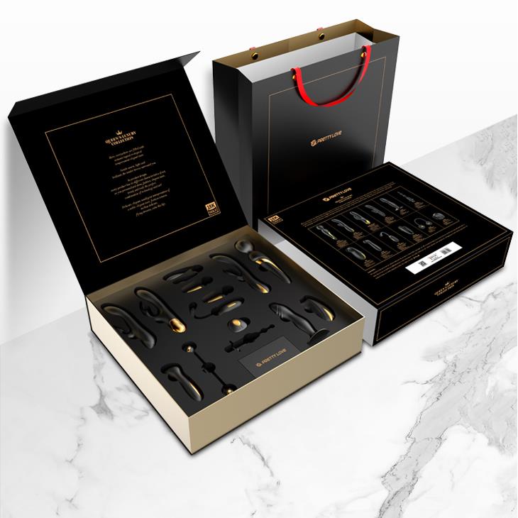 Zestaw dla par Pretty Love Golden Black Couple's Set czarny USB