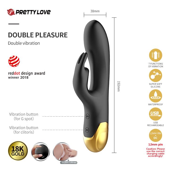 Zestaw dla par Pretty Love Golden Black Couple's Set czarny USB