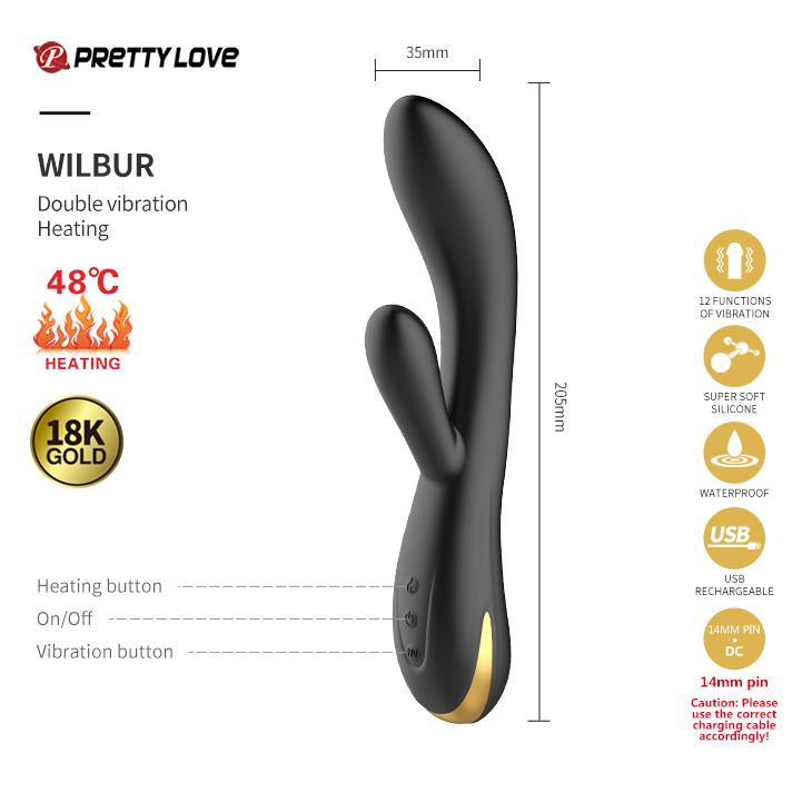 Zestaw dla par Pretty Love Golden Black Couple's Set czarny USB