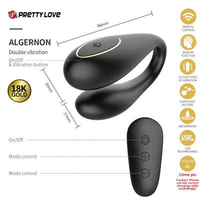 Zestaw dla par Pretty Love Golden Black Couple's Set czarny USB