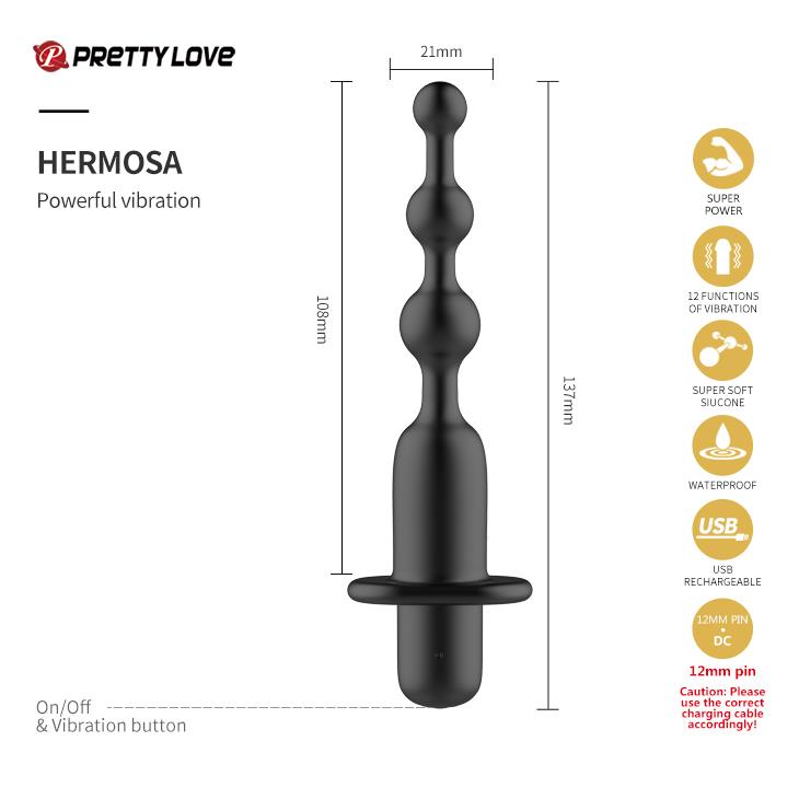 Zestaw dla par Pretty Love Golden Black Couple's Set czarny USB