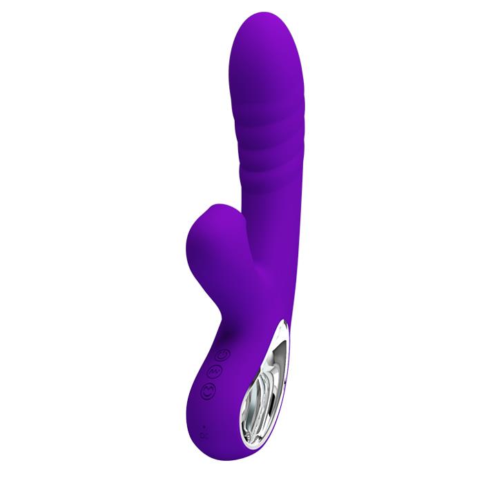 Wibrator ssący punktu G silikonowy Pretty Love fioletowy USB