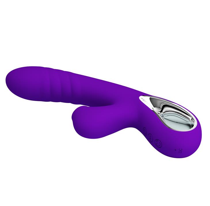 Wibrator ssący punktu G silikonowy Pretty Love fioletowy USB