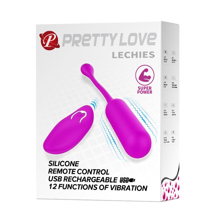 Wibrujące jajko bezprzewodowe z pilotem Pretty Love Lechies silikonowe