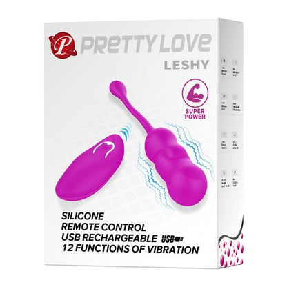 Bezprzewodowe wibrujące jajko Pretty Love Leshy silikonowe z pilotem
