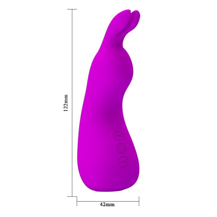 Wibrator króliczek silikonowy Pretty Love Nakki fioletowy USB