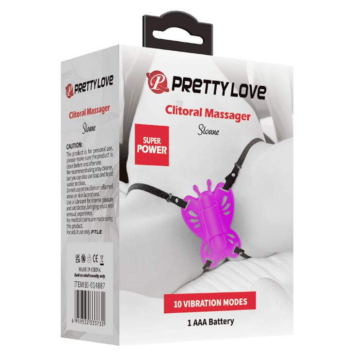 Stymulator łechtaczki Pretty Love Sloane silikonowy fioletowy