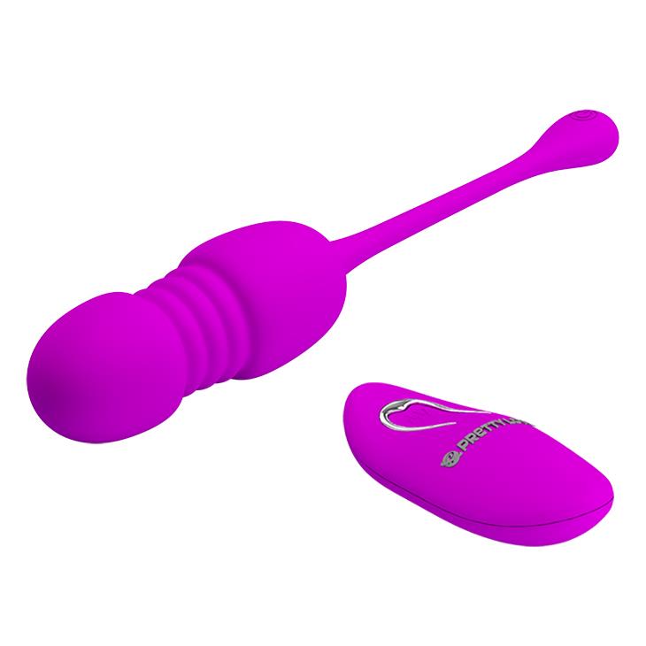 Bezprzewodowe wibrujące jajko Pretty Love Callieri fioletowe USB