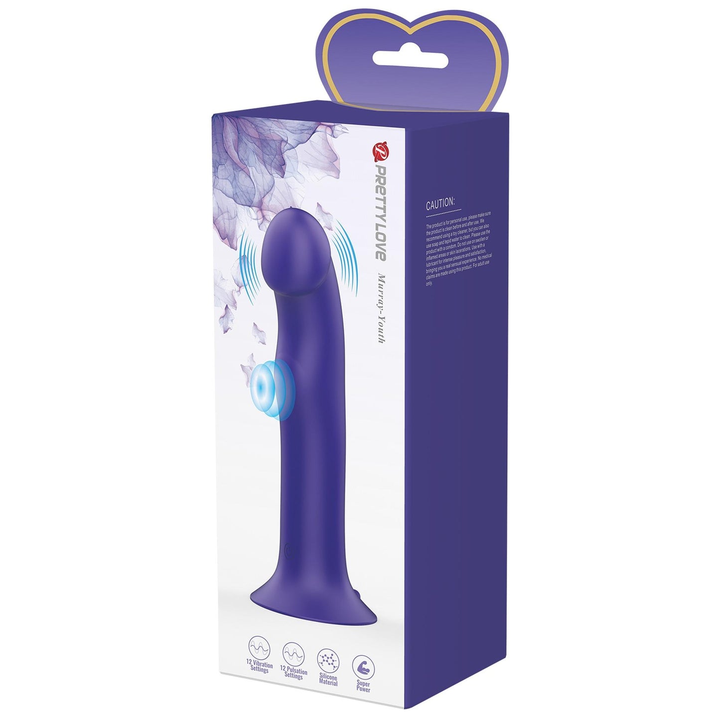Wibrator analny Pretty Love Murray z przyssawką 12 wibracji