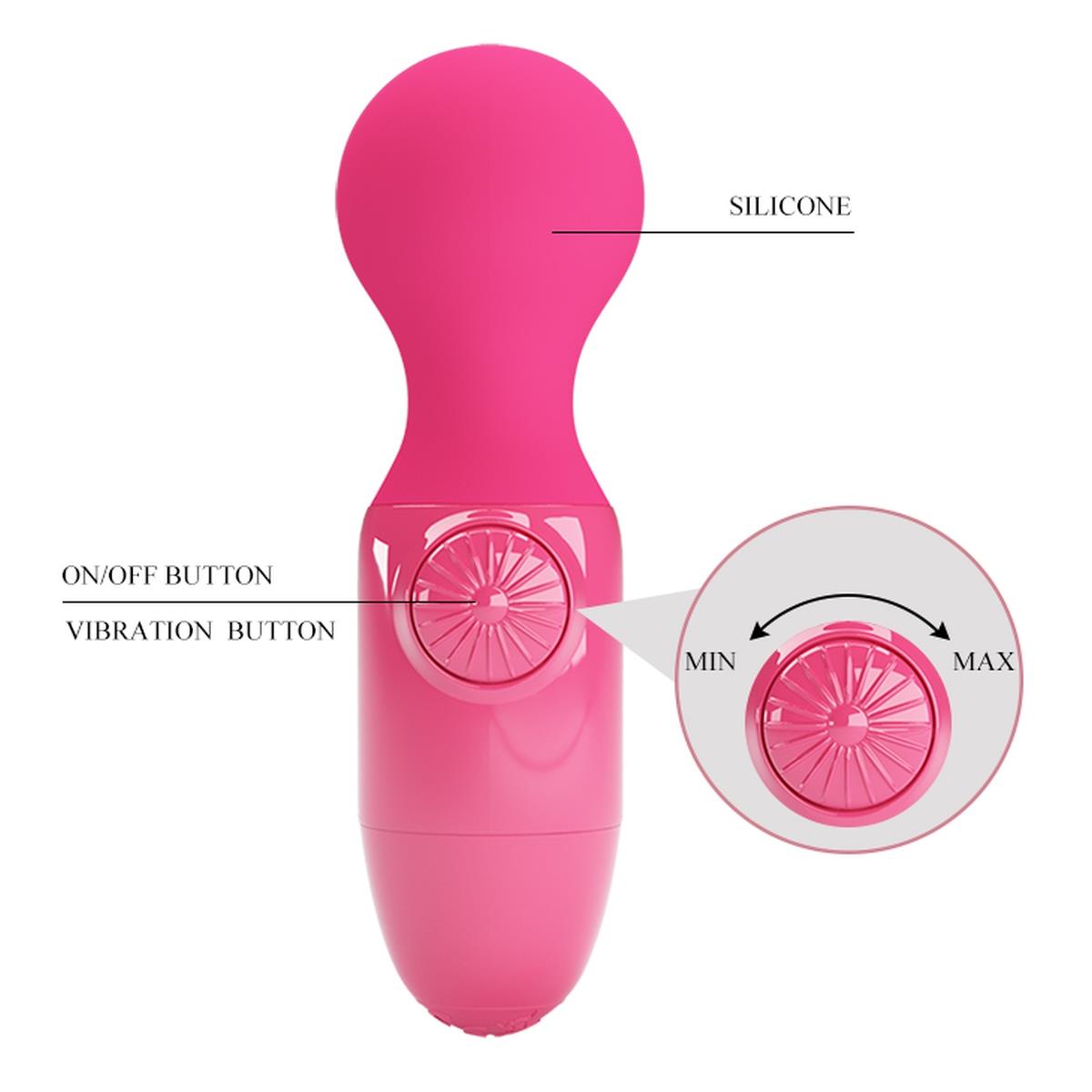 Mini masażer wibracyjny Pretty Love silikonowy USB wodoodporny