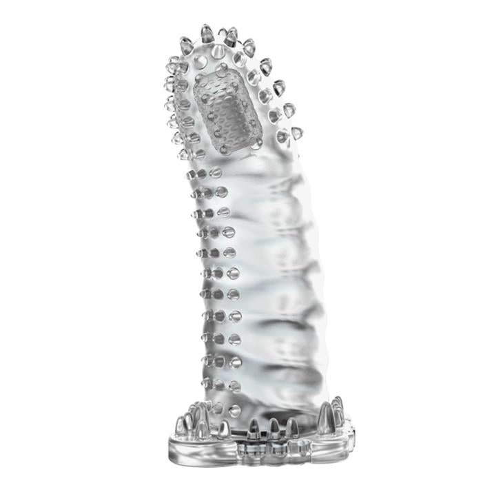 Przedłużka wibrująca żelowa Baile Brave Man transparentna 18 cm