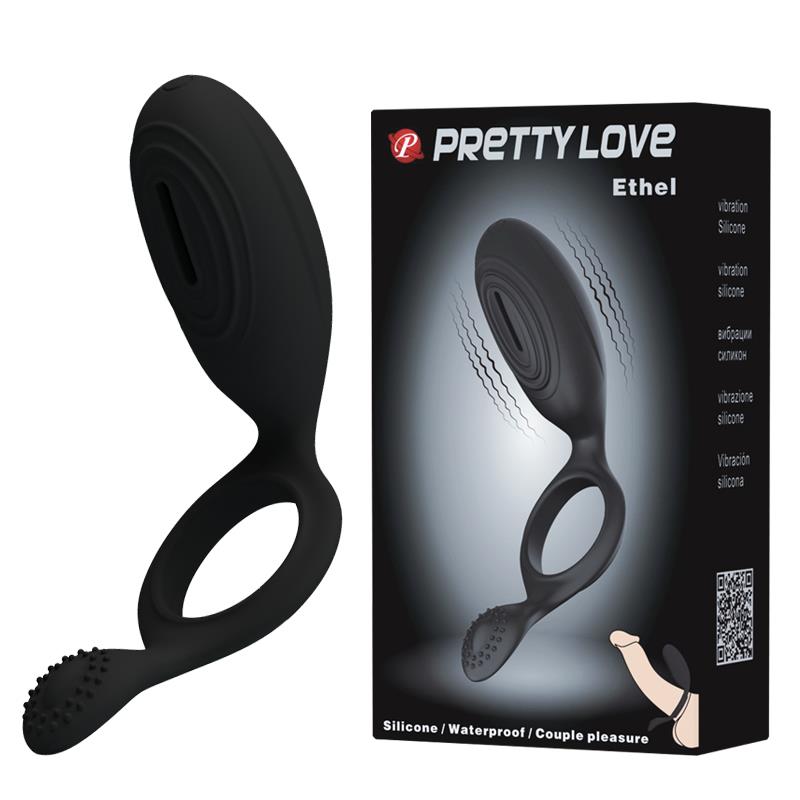 Pierścień erekcyjny wibrujący z wypustkami Pretty Love Ethel