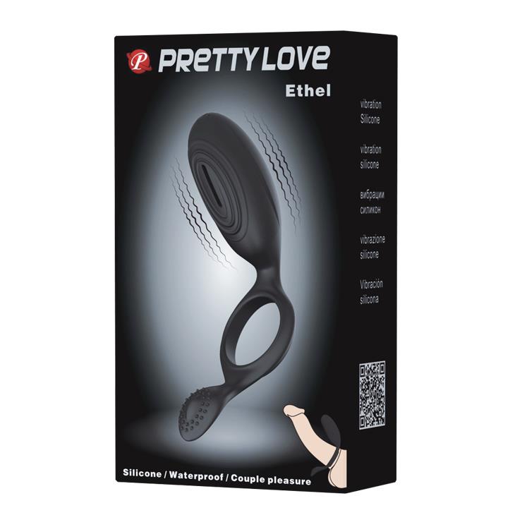 Pierścień erekcyjny wibrujący z wypustkami Pretty Love Ethel
