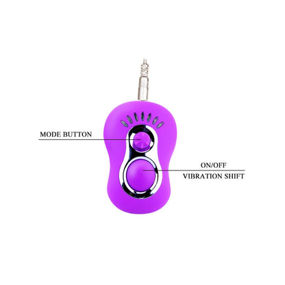 Wibrator motylkowy strap-on Baile Butterfly 7 trybów