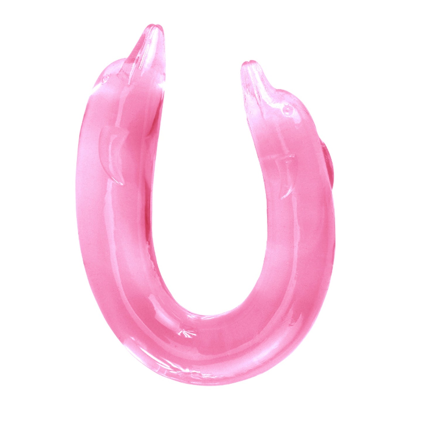 Dildo podwójne Baile Double Dolphin giętkie różowe