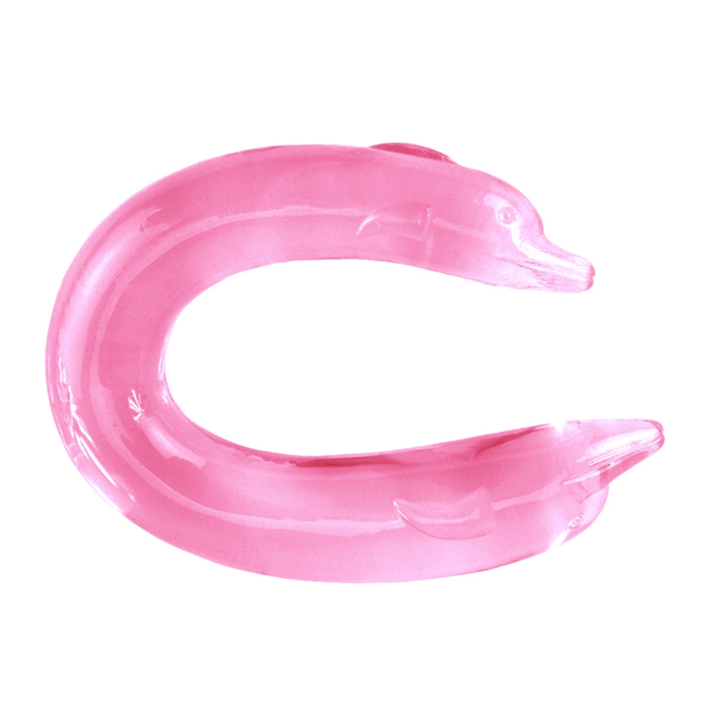 Dildo podwójne Baile Double Dolphin giętkie różowe
