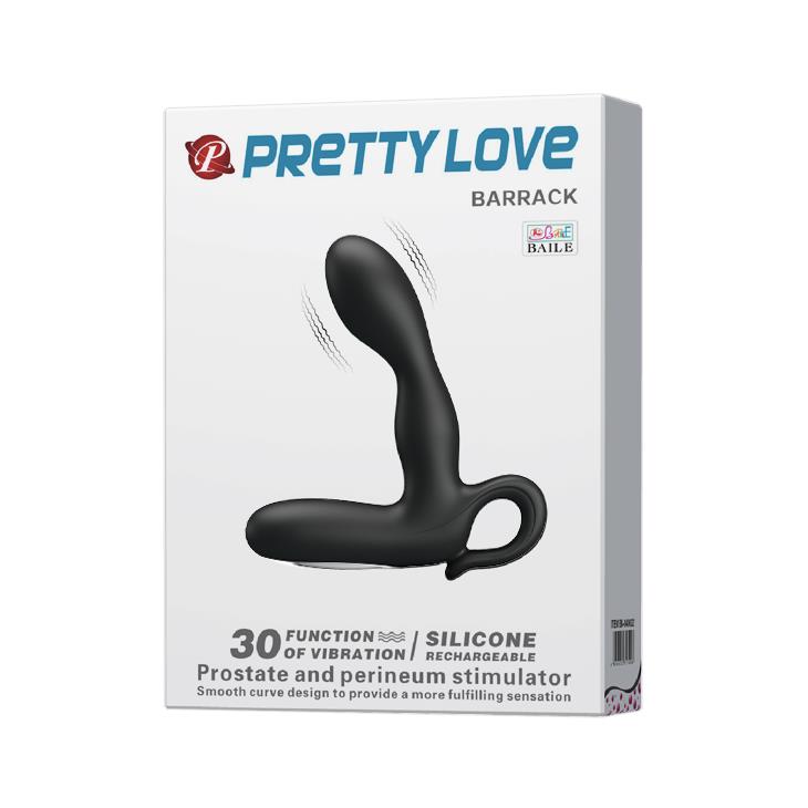 Wibracyjny masażer prostaty Pretty Love Barrack silikonowy wodoodporny USB
