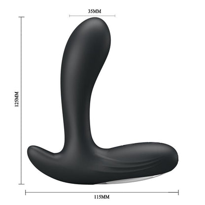 Wibrujący masażer prostaty Pretty Love Backie czarny USB