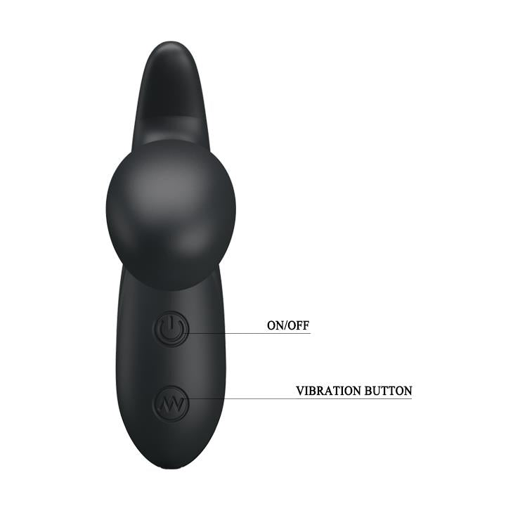 Wibrujący masażer prostaty Pretty Love Backie czarny USB