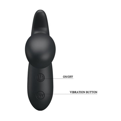 Wibrujący masażer prostaty Pretty Love Backie czarny USB