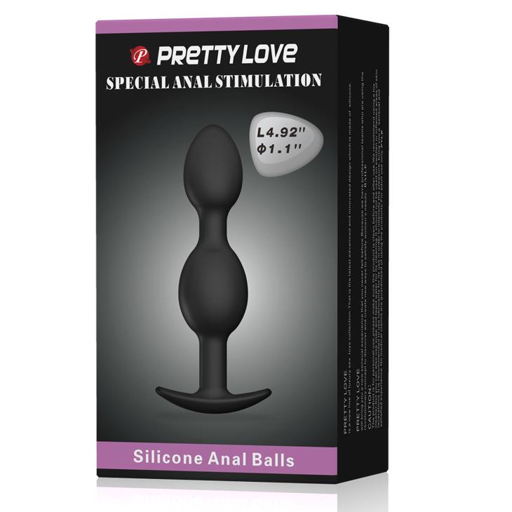 Korek analny silikonowy Pretty Love z pilotem 12,5 cm