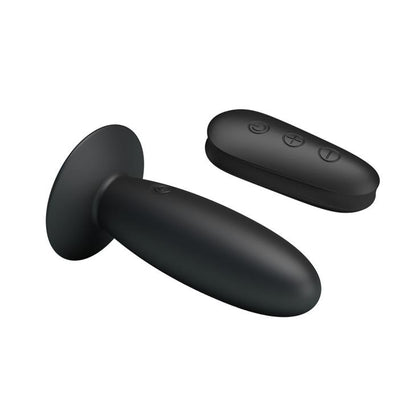 Wibrujący korek analny Mr Play z pilotem silikonowy czarny USB