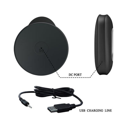 Wibrujący korek analny Mr Play z pilotem silikonowy czarny USB