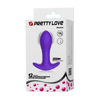 Korek analny wibrujący Pretty Love Morton 12 funkcji USB