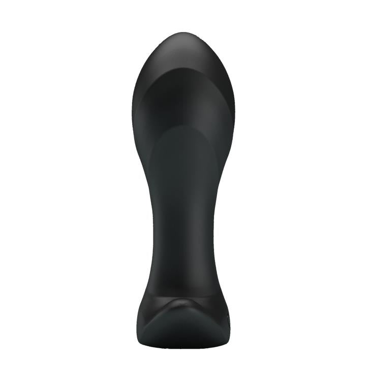 Korek analny wibrujący Pretty Love silikonowy 12 funkcji USB czarny 10,5 cm