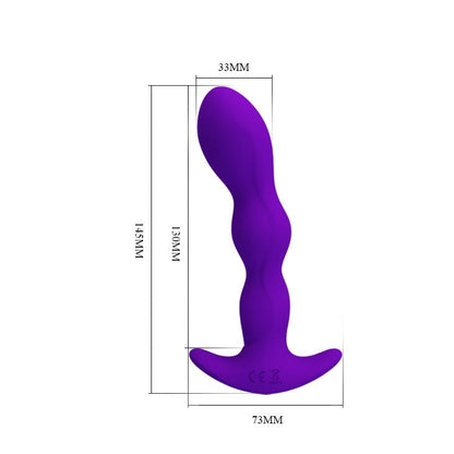 Wibrujący korek analny silikonowy Pretty Love Yale USB 12 trybów