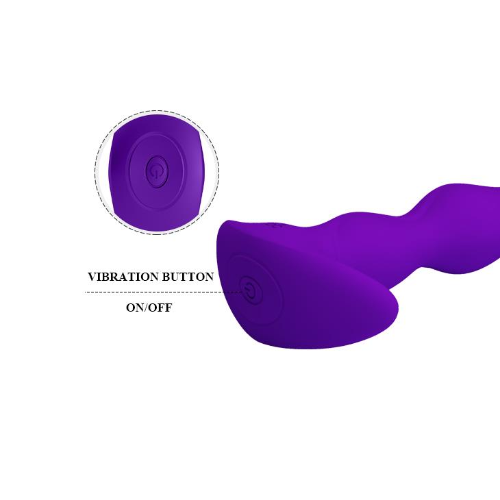 Wibrujący korek analny silikonowy Pretty Love Yale USB 12 trybów