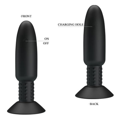 Wibrujący koralikowy korek analny Pretty Love USB wodoodporny
