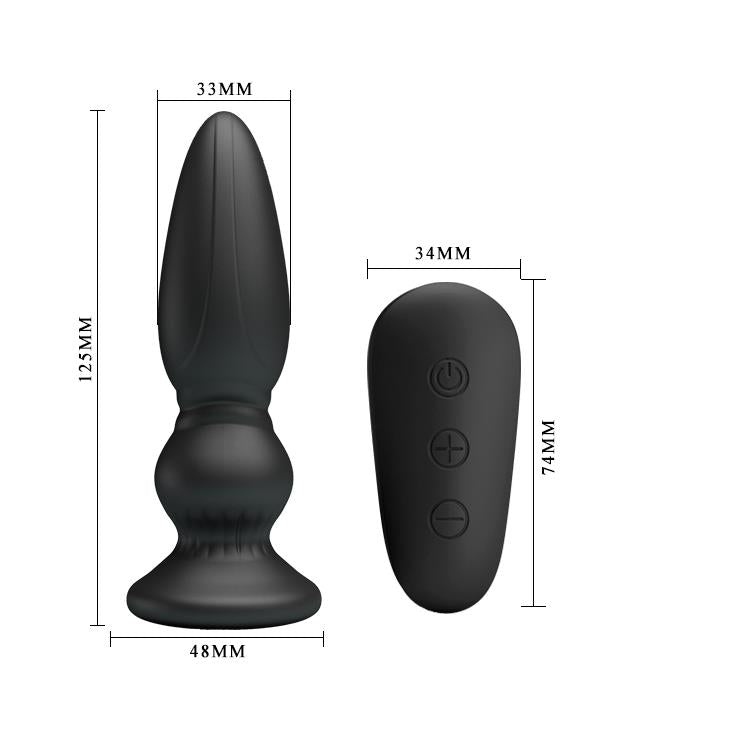 Wibrujący masażer prostaty Mr Play czarny
