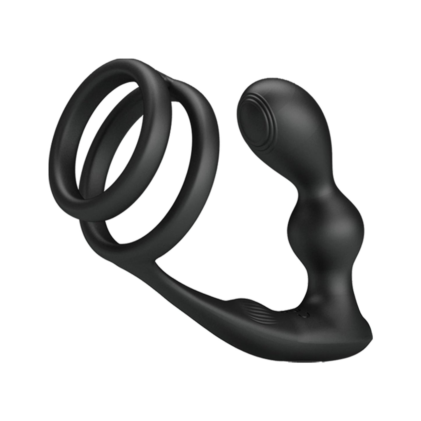 Pierścień erekcyjny z wibrującym korkiem analnym Pretty Love silikonowy USB